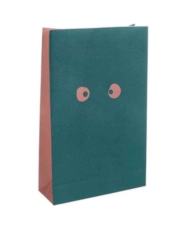 Geschenktüte Jantien Baas Krokodilen Ogen Green + Nude mit Boden (5er-Pack)