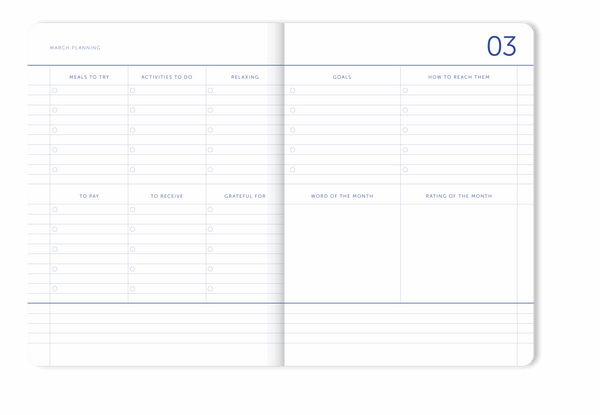 My Journal 2026 - Checkered Blue