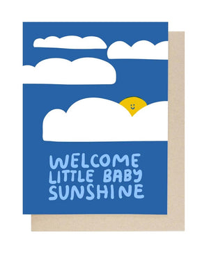 Welcome Baby Sunshine Klappkarte