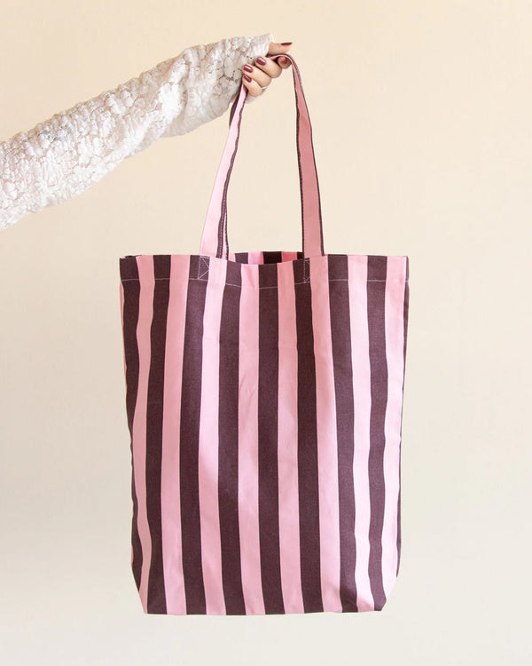 Shopper Streifen Chocolate - Bubblegum