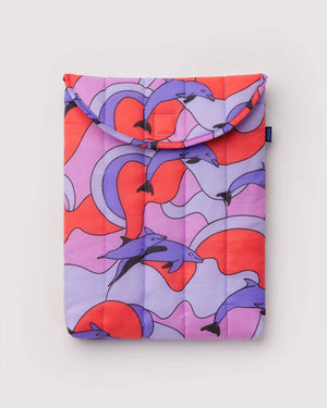 Baggu Puffy Laptop Sleeve 13"/14" Dolphins