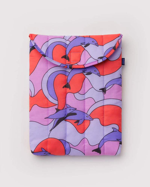 Baggu Puffy Laptop Sleeve 13"/14" Dolphins