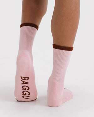 Baggu Ribbed Socks Blush Mix