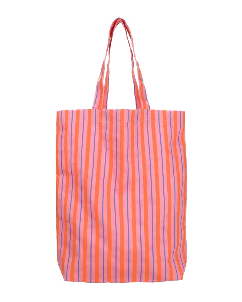Shopper Baumwolle Balanced Stripes - Rose, Blood Orange & Cornflower