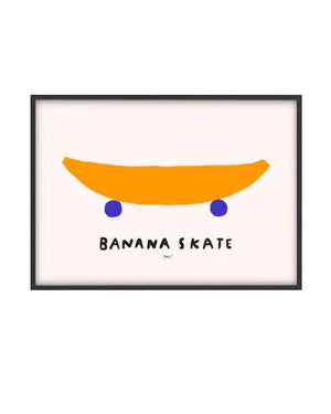 Banana Skate Print (30x40cm)