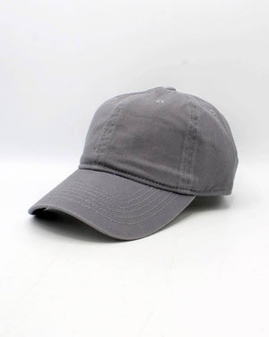 Cap aus 100% Baumwolle Grau