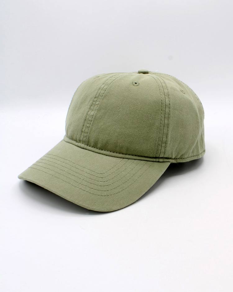Cap aus 100% Baumwolle Helles Khaki