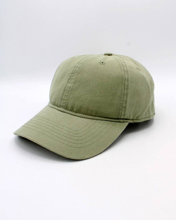 Cap aus 100% Baumwolle Helles Khaki