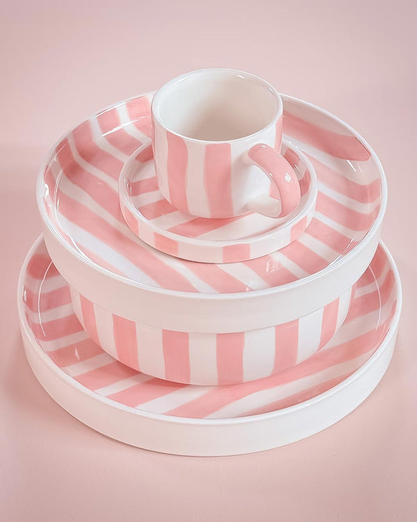 Becher Stripes Incanto Rose