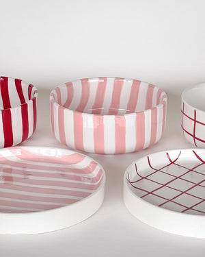 Becher Stripes Incanto Rose