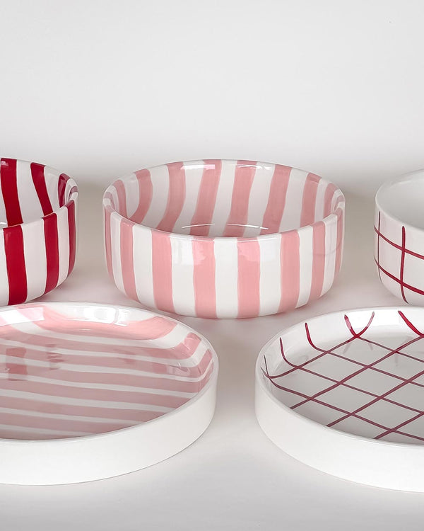 Becher Stripes Incanto Rose