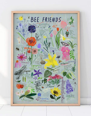 Bee Friends Poster (50x70cm)