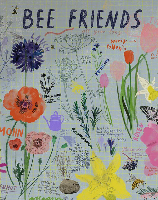 Bee Friends Poster (50x70cm)