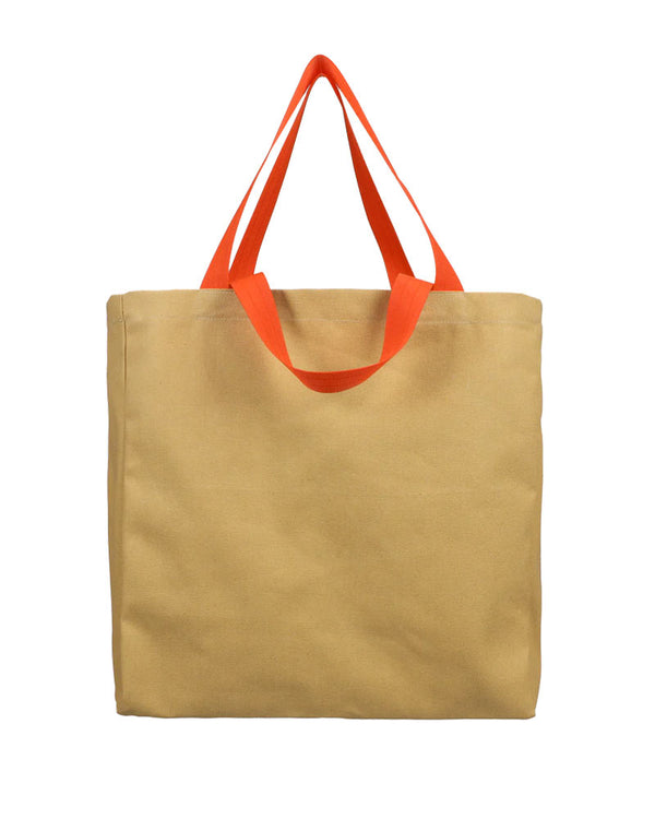 Shopper Wheat & Orange aus schwerer Baumwolle