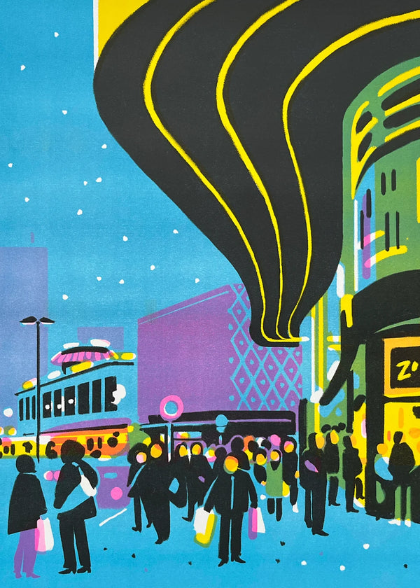 Yves Haltner - Bahnhof Zoo No. 1 Risoprint (Din A2)