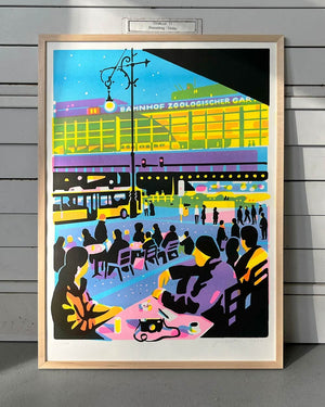 Yves Haltner - Bahnhof Zoo No. 2 Risoprint (Din A2)