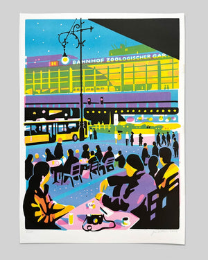 Yves Haltner - Bahnhof Zoo No. 2 Risoprint (Din A2)
