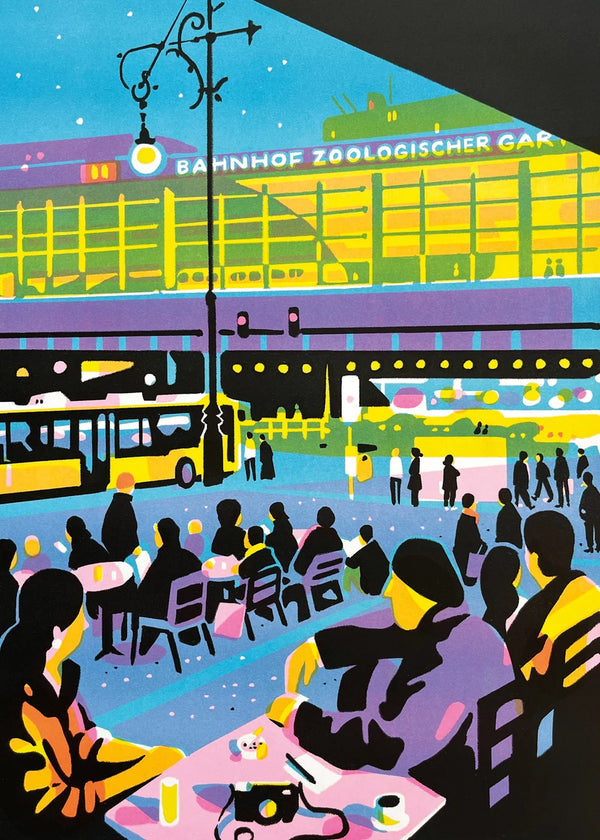 Yves Haltner - Bahnhof Zoo No. 2 Risoprint (Din A2)