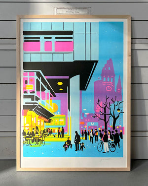 Yves Haltner - Bahnhof Zoo No. 3 Risoprint (Din A2)
