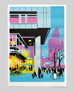 Yves Haltner - Bahnhof Zoo No. 3 Risoprint (Din A2)