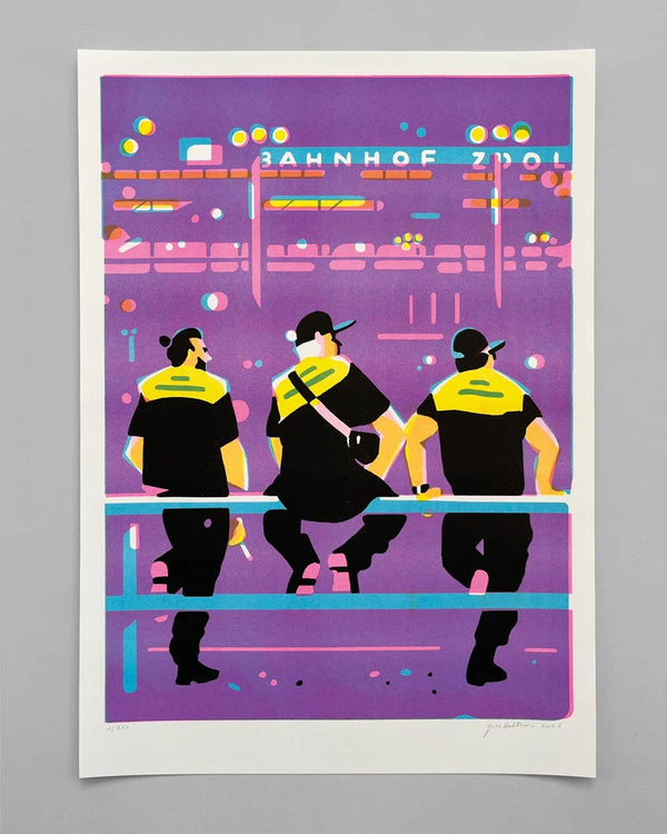 Yves Haltner - Bahnhof Zoo No. 5 Risoprint (Din A2)