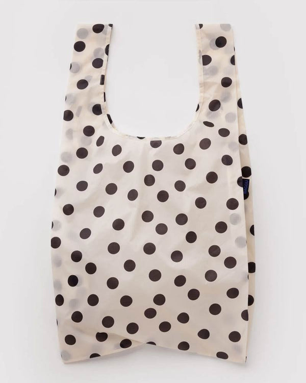 Big Baggu I Einkaufsbeutel Cream and Black Polka Dot