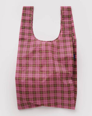 Big Baggu I Einkaufsbeutel Azalea Pink Tartan