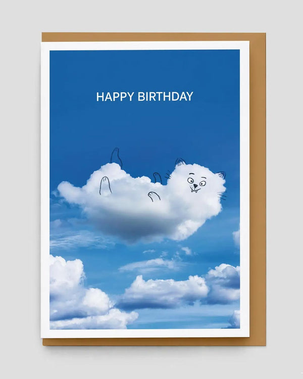 A Daily Cloud - Cat Cloud Birthday Klappkarte #2