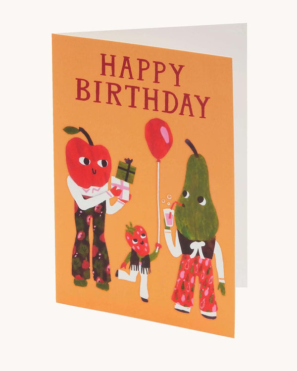 Hadley - Happy Birthday Pear Klappkarte