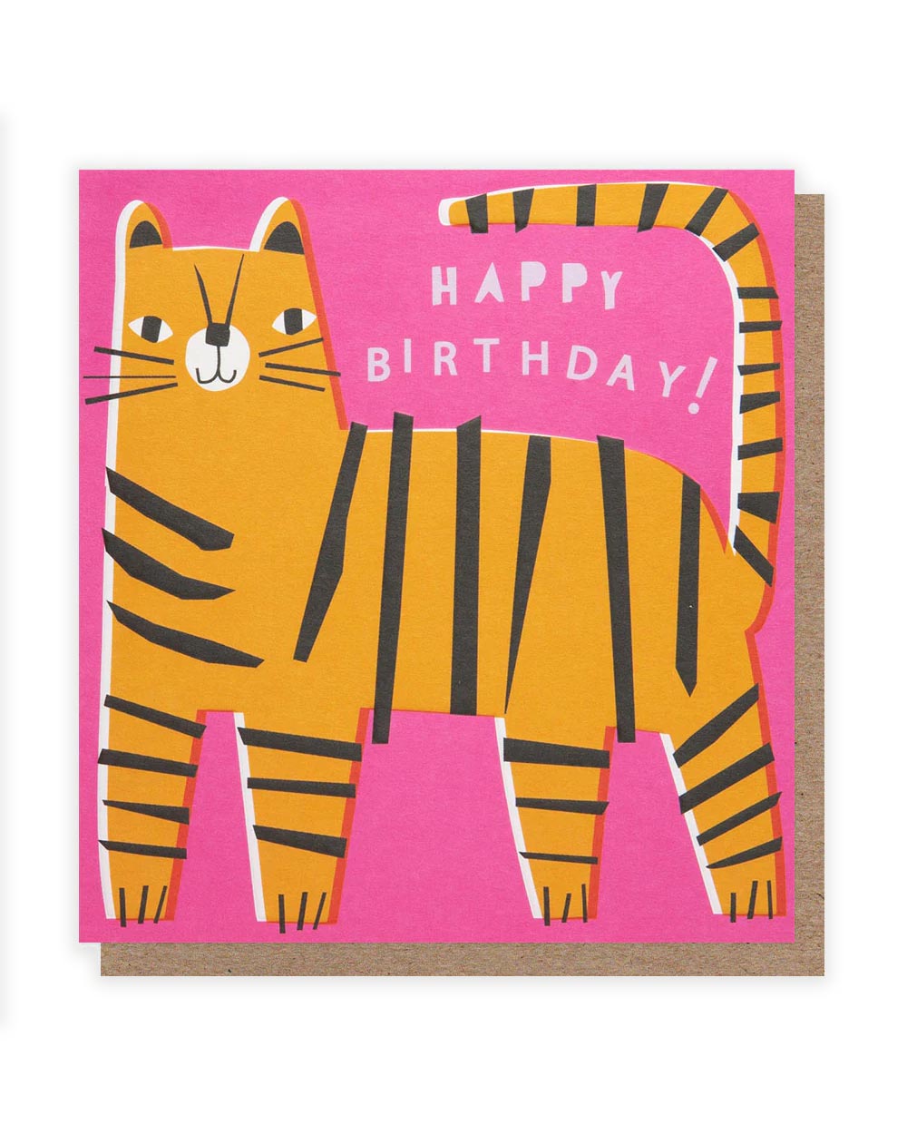 Tiger Happy Birthday Klappkarte