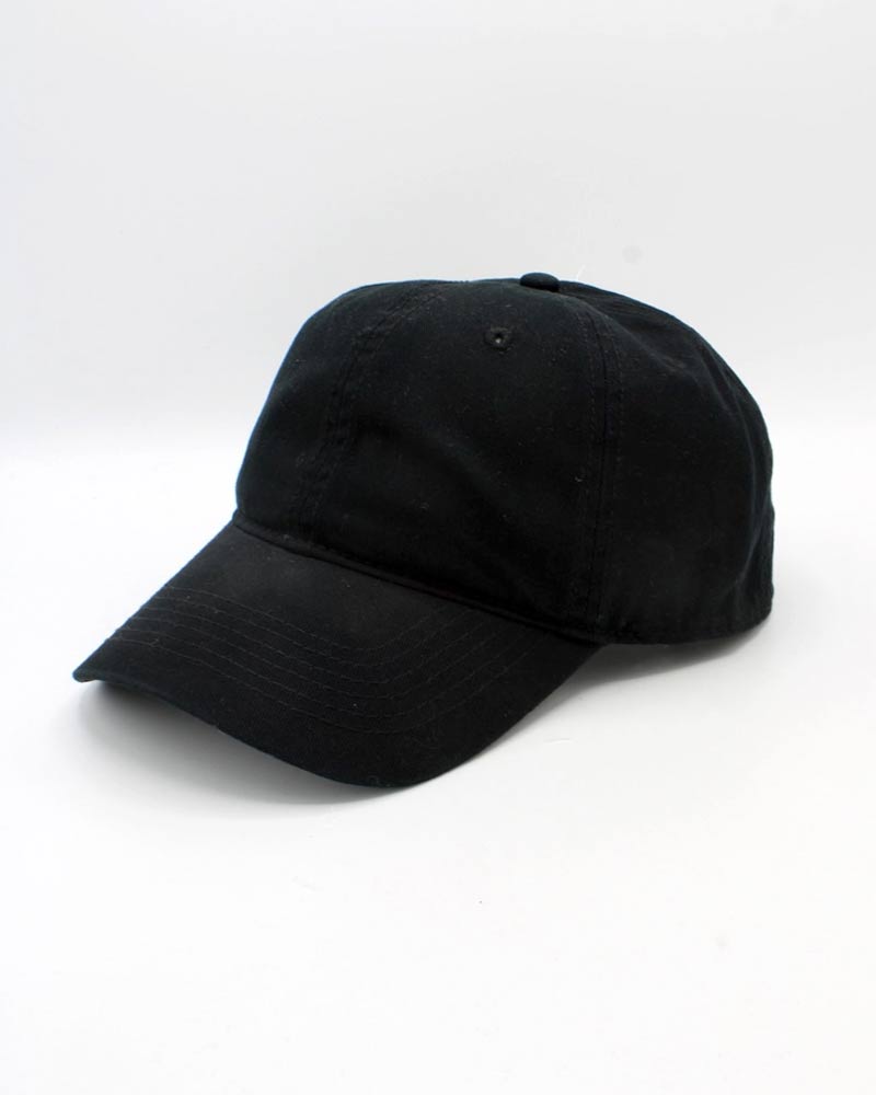 Cap aus 100% Baumwolle Schwarz