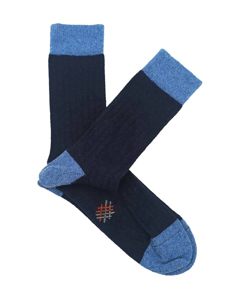 Bio-Lammwollsocken Marine Stewardess
