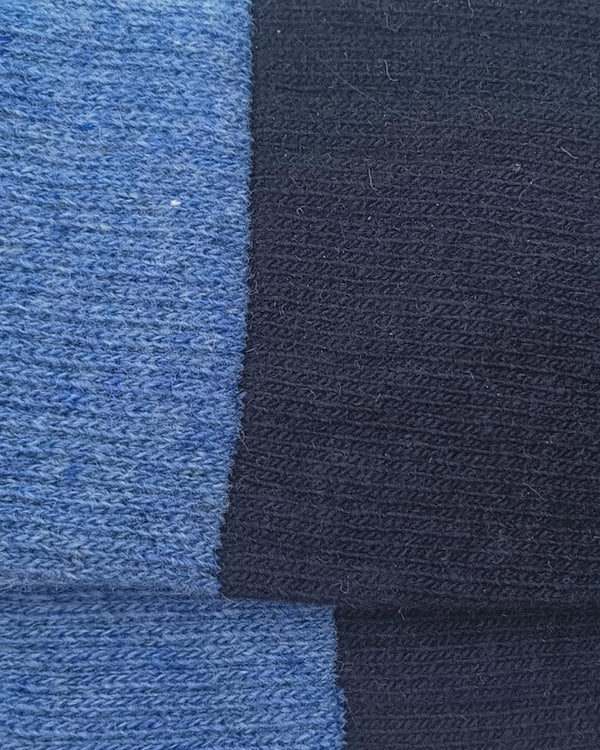 Bio-Lammwollsocken - Dunkelblau-Kornblume