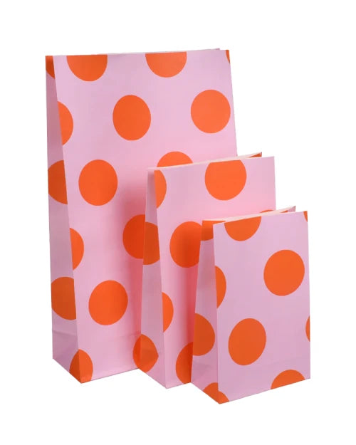 Geschenktüte Lottie Dottie Pink Cherub Blood Orange mit Boden (5er-Pack)