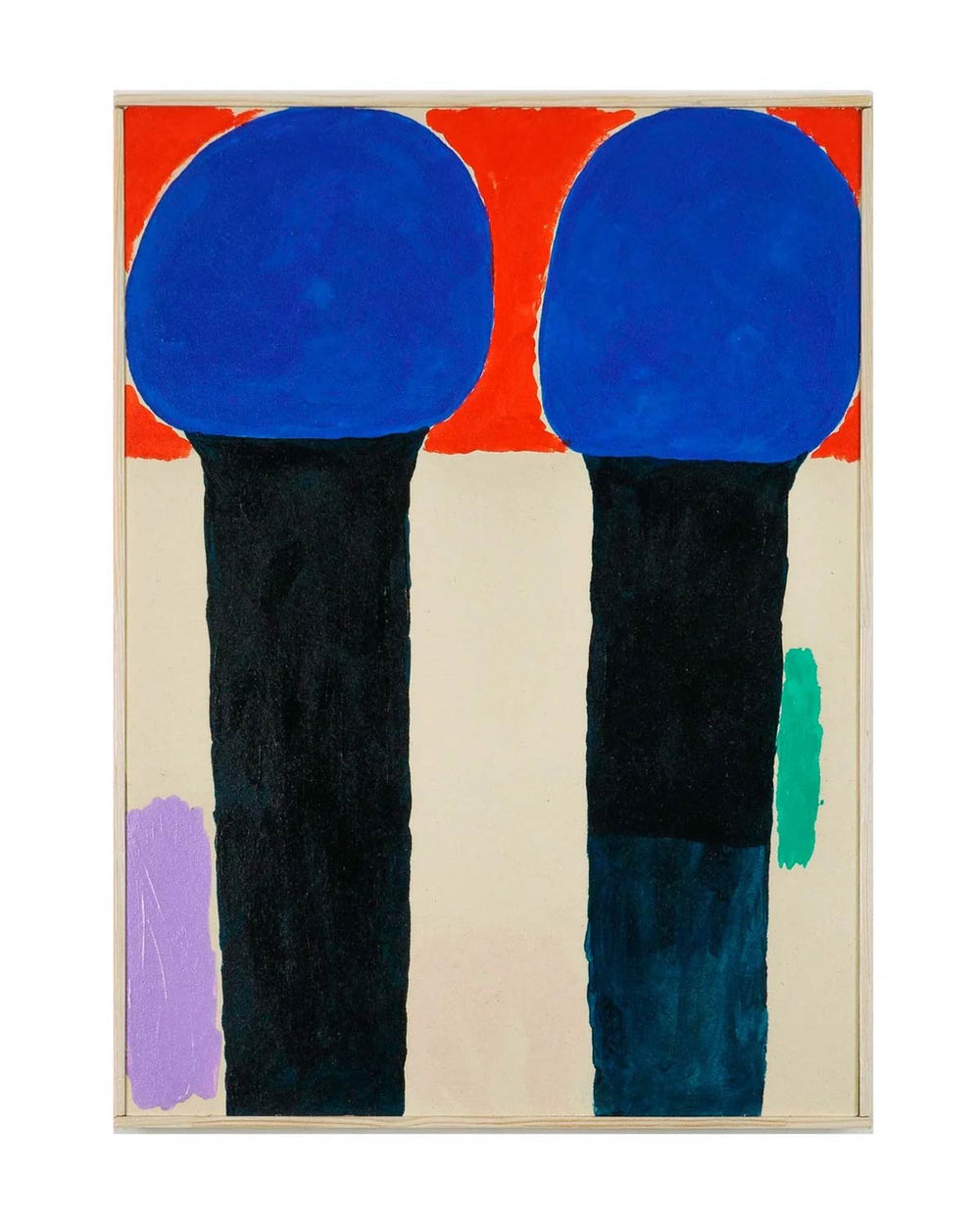 Blue Buds - 35x48 cm - Jan Kruse