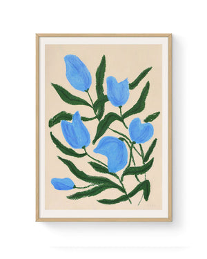 Blue Tulips Print (Din A3)