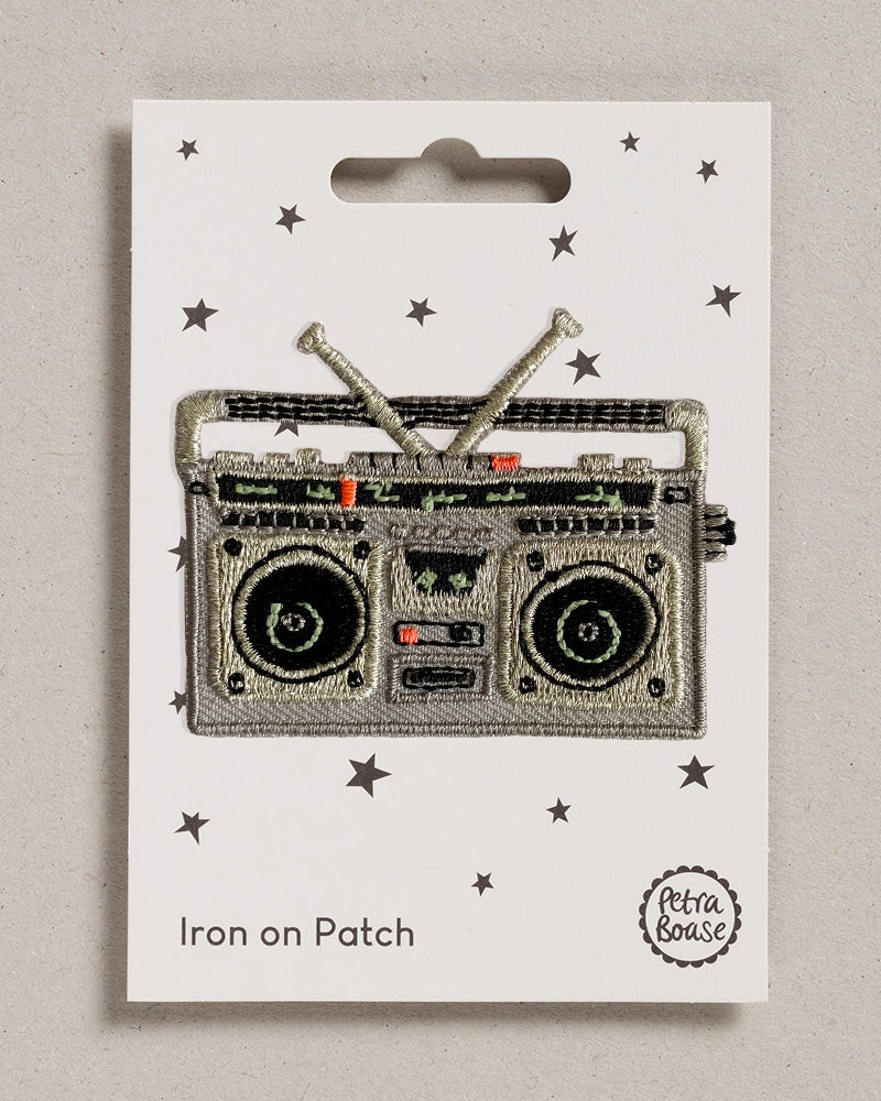 Petra Boase Boom Box Patch (Aufbügeln & Aufnähen)