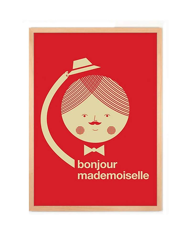 Bonjour Poster (50 x 70 cm)