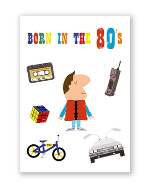 Born 80's Klappkarte