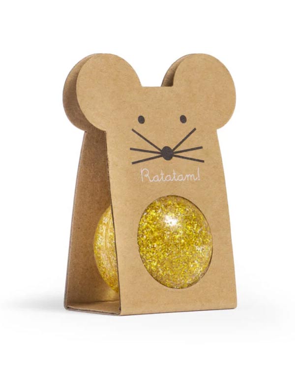 Mouse Gold Glitter - 43mm