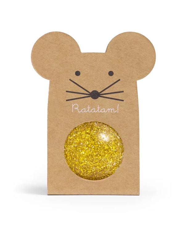 Mouse Gold Glitter - 43mm