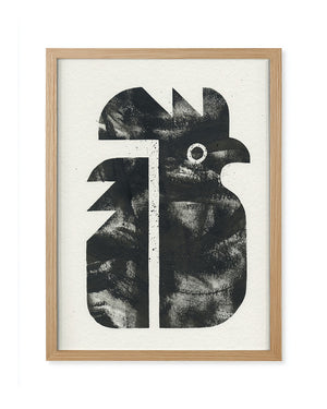 Hahn - Gerahmt (24x30cm) - Dieter Braun