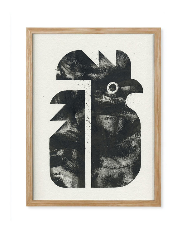 Hahn - Gerahmt (24x30cm) - Dieter Braun