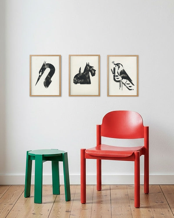 Reiher - Gerahmt (24x30cm) - Dieter Braun