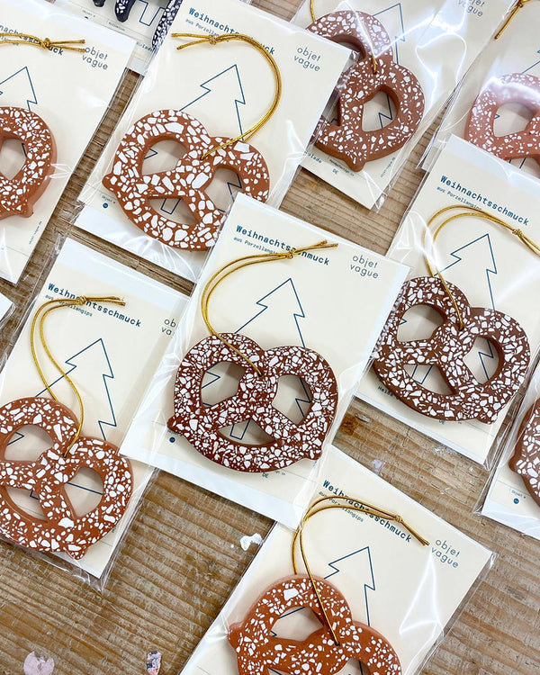 Brezel Weihnachtsbaumanhänger