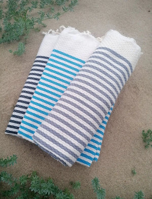 Kasaluz - Strandtuch Baumwolle Atlantico Entenblau