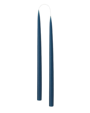 Hand Dipped Candle Marine Blue H35cm (2er Set)