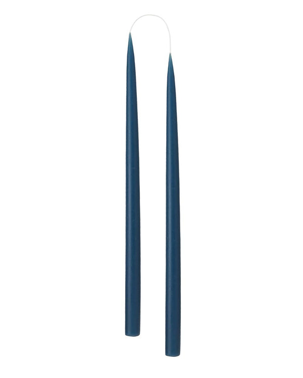Hand Dipped Candle Marine Blue H35cm (2er Set)