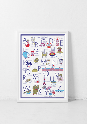 ABC OF TOKYO - Alphabet Poster - DIN A2