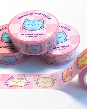Hello Vonnie Cat Washi Tape